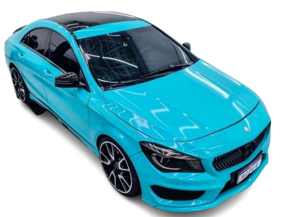 blue sea turquoise car